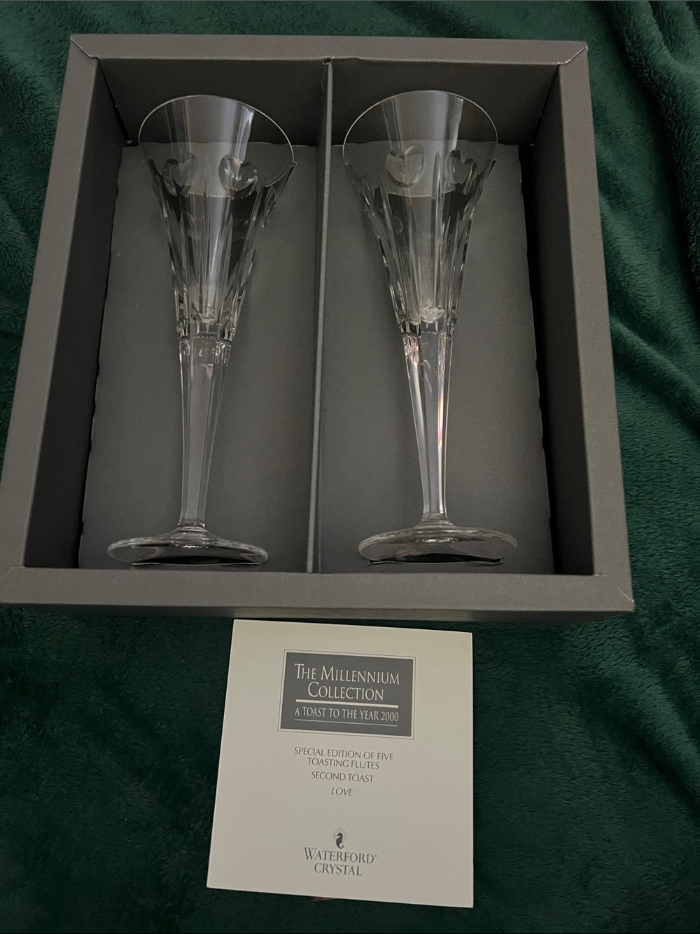 Waterford Crystal Clear Toasting Flutes (Pair)